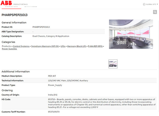 PHARPSPEP21013 ABB Bailey Çift Şasi PH PLC Yedek Parçaları P-HA-RPS-PEP21013