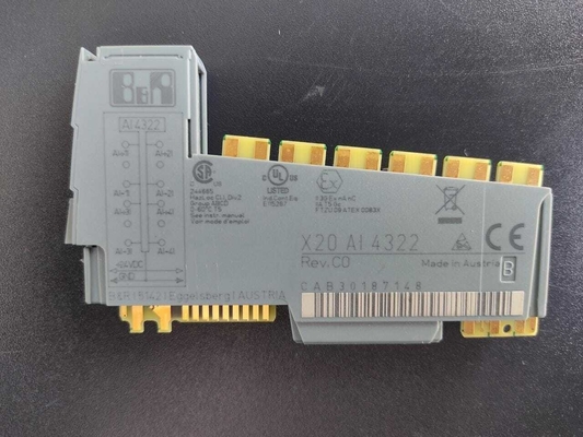 X20AI4322 B&amp;R X20 SYSTEM PLC I/O Modülü 4 Analog Giriş 0 - 20 MA / 4 - 20 MA