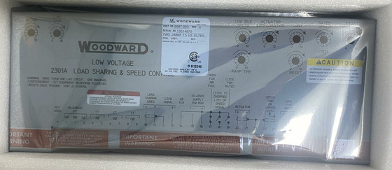 Woodward 9907-023 İleri Hareketli Hız Kontrolü 4 ̇20 mA veya 1 ̇5 Vdc 2301A -40 ila +158 °F