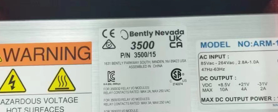 Bently Nevada 3500/15 106M1079-01 Güç kaynağı Evrensel AC Güç kaynağı modülü