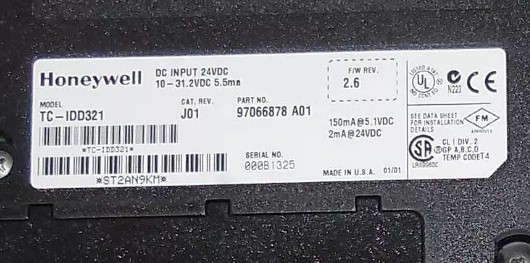 TC-IDD321 Honeywell Experion LS I/O Özellikleri 32 Dijital DC Giriş Modülü