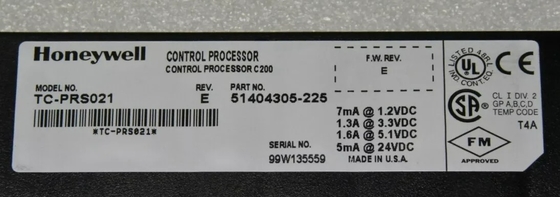 TC-PRS021 Honeywell Kontrol İşlemcisi Modülü C200 Modülü DCS Parçaları PLC Modülü