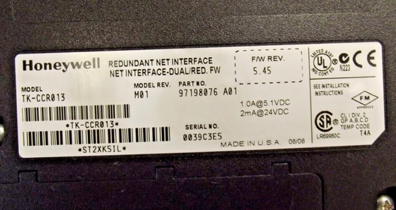 TK-CCR013 Honeywell Redundancy Network Arayüz Modülü yepyeni