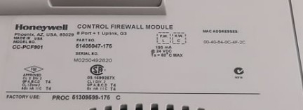 CC-PCF901 Honeywell 9 Port FTE Kontrol Güvenlik Duvarı Modülü Yepyeni Stokta