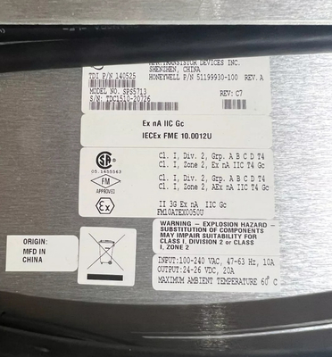 51199930-100 Honeywell ana raf güç kaynağı raf PLC kontrol sistemi