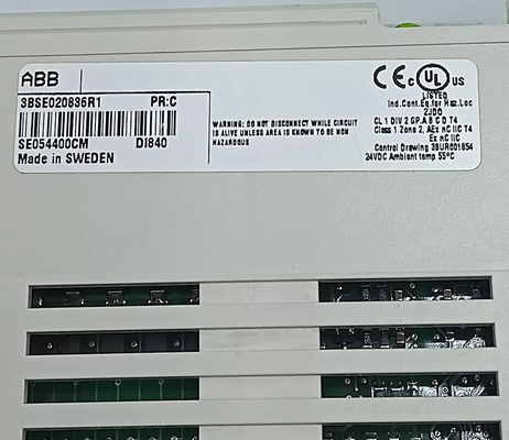 ABB DI840 3BSE020836R1 S800 I/O için 24V S/R 16 Kanal Dijital Girdi Modülü