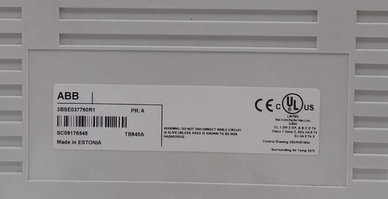 ABB TB840A 3BSE037760R1 Modulebus Optical Cluster Modem 1+1 Yüksel İşlem için