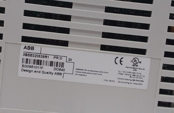 ABB DO840 3BSE020838R1 Dijital Çıkış Modülü 24V S/R 16 Kanal S800 I/O Modülü