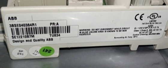 ABB TU834 3BSE040364R1 Genişletilmiş I/O Modülü Bitiş Birimi PLC Modülü