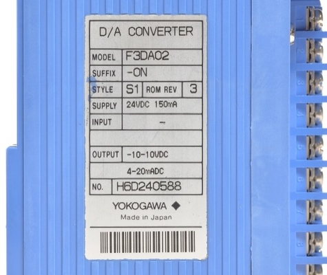 F3DA02-0NS1 YOKOGAWA Dijital Analog Çıkış Modülü D/A Değiştiricisi PLC