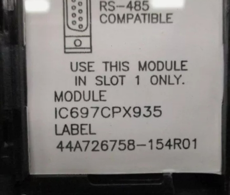 IC697CPX935 GE Üç Serili Portlu Tek Slot CPU 32 Bit Yüzen Nokta Merkezi İşlem Birimi