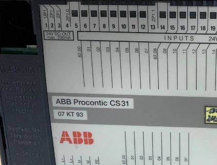 07KT93 GJR5251300R0101 ABB Merkezi İşlem Birimi