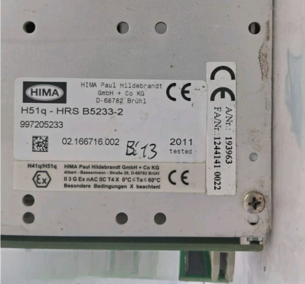 H51Q-HRS B5233-2 HIMA Rafı