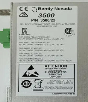 Bently Nevada 3500/22M 146031-01 Geçici Veri Arayüzü