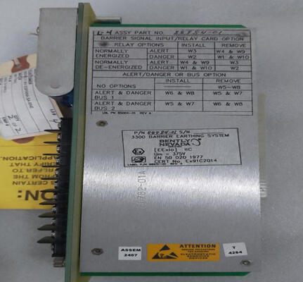Bently Nevada 88984-01 İç Engeller Sinyal Giriş röle kartı