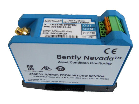 Bently Nevada 330180-91-00 3300 XL Eddy Current Sensor Sistemi'nde temassız ölçüm için yakınlaştırıcı sensör