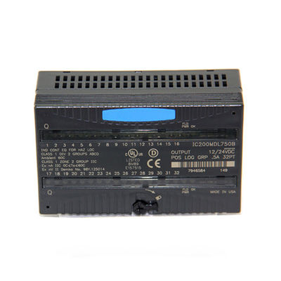 IC200MDL750 GE Fanuc PLC VersaMax Pozitif Lojik Çıkış Modülü 12/24VDC POS Lojik Gruplandırılmış 5A 32PT