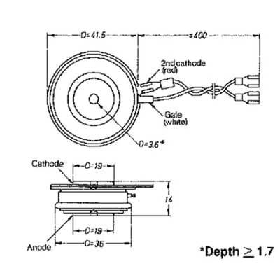 YST2-03 P12C ABB Tristör Silikon Kontrollü Doğrultucu Endüstriyel Parça Modülü YS130101-AE