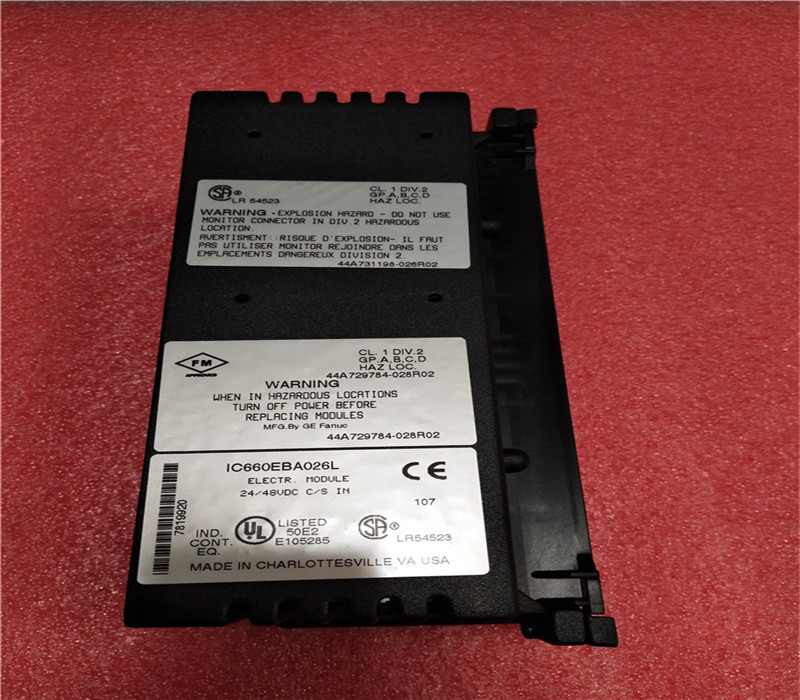 IC660BBA026 GE Fanuc GE Genius Akım Kaynağı Analog Giriş Bloğu 24 48VDC General Electric